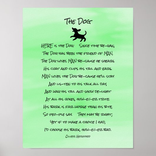 かわいい犬の詩 ポスター (正面)