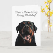 かわいい犬の誕生日おめでとうグリーティングカード カード (黄色い花)