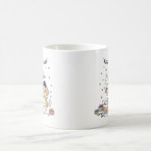 かわいい犬の誕生日お祝い 遊び心あふれるパーティ コーヒー コーヒーマグカップ (中央)