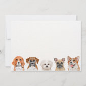 かわいい犬の誕生日をパワティにしよう 招待状 (裏面)