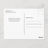 かわいい犬の誕生日パーティーペットフォト招待状 ポストカード (裏面)