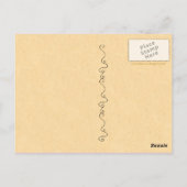 かわいい犬の誕生日 ポストカード (裏面)