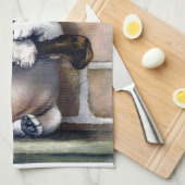 かわいい犬の販売かわいいヴィンテージイラストレーション キッチンタオル (四つ折り)