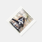 かわいい犬の販売かわいいヴィンテージイラストレーション スタンダードカクテルナプキン (角)