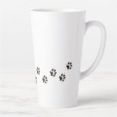 かわいい犬の足あと カフェラテマグ (右)