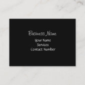 かわいい犬の足の白黒の写真エレガント 名刺 (裏面)