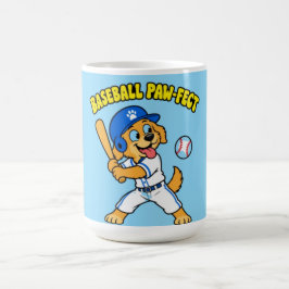 かわいい犬の野球 パーフェクト 楽しい スポーツ パロディ コーヒーマグカップ