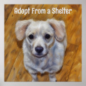 かわいい犬の隠れ家のポスターを採用する ポスター (正面)