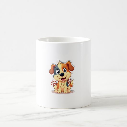 かわいい犬の面白いマグカップ 素敵なギフト コーヒーマグカップ (中央)