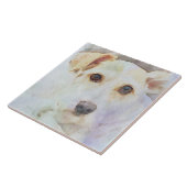 かわいい犬の頭顔アイスケッチ タイル (側面)