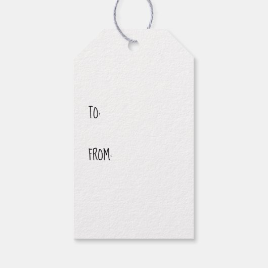 かわいい犬の顔イラストレーションパターン ギフトタグ (裏面)