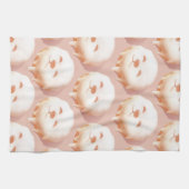 かわいい犬の顔ドーナツ キッチンタオル (横)
