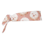 かわいい犬の顔ドーナツ タイヘッドバンド (回転270)