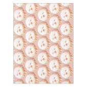 かわいい犬の顔ドーナツ テーブルクロス (正面)