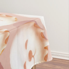 かわいい犬の顔ドーナツ テーブルクロス