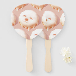 かわいい犬の顔ドーナツ ハンドファン