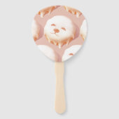 かわいい犬の顔ドーナツ ハンドファン (裏面)