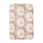 かわいい犬の顔ドーナツ バスマット (正面縦)