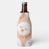 かわいい犬の顔ドーナツ ボトルクーラー (ボトル正面)