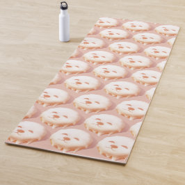 かわいい犬の顔ドーナツ ヨガマット