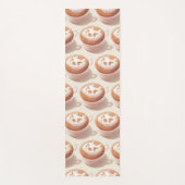 かわいい犬の顔ドーナツ ヨガマット (正面)