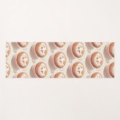 かわいい犬の顔ドーナツ ヨガマット (正面(横))