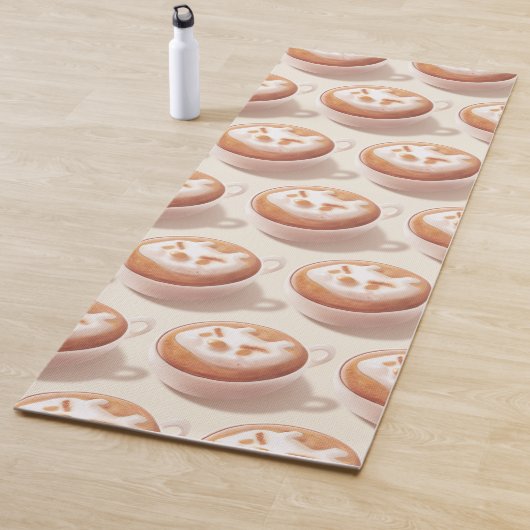 かわいい犬の顔ドーナツ ヨガマット (インサイチュ)