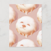 かわいい犬の顔ドーナツ 案内ポストカード (正面)