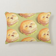 かわいい犬の顔バーガーパターン