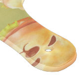 かわいい犬の顔バーガーパターン カッティングボード (角)