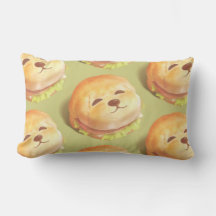 かわいい犬の顔バーガーパターン