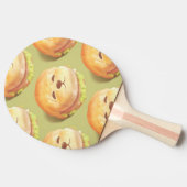 かわいい犬の顔バーガーパターン 卓球ラケット (横)