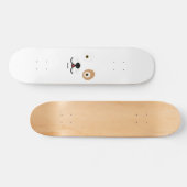 かわいい犬の顔 スケートボード (横)