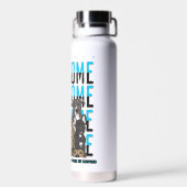 かわいい犬の顔 |犬の恋人パン ウォーターボトル (背面)