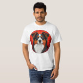 かわいい犬の顔 Tシャツ (正面フル)