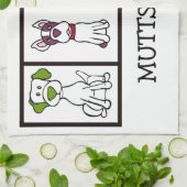 かわいい犬の食器洗いタオル – Mutts Rule キッチンタオル (折り畳み)