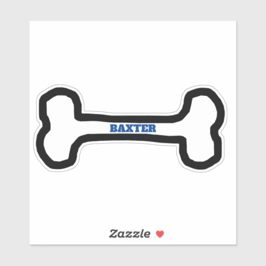 かわいい犬の骨 シール (シート)