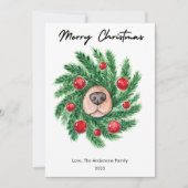 かわいい犬の鼻ペット ドッグ ラバー クリスマス フラット (正面)