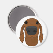 かわいい犬の鼻磁石 マグネット (正面/裏面)