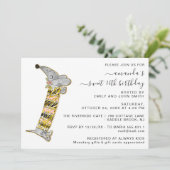 かわいい犬の16歳の誕生日パーティー ハウスパーティー 招待状 (スタンド正面)