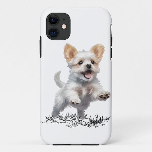 かわいい犬のiPhone 11ケース - スタイリッシュな保護ケース Case-Mate iPhoneケース (裏面)