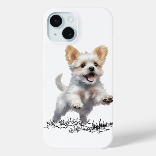 かわいい犬のiPhone 15ケース - スタイリッシュな携帯ケース for Case-Mate iPhoneケース (裏面)