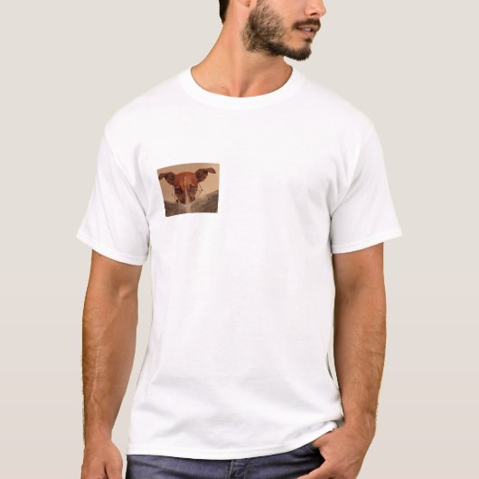 かわいい犬のTシャツ、愛犬家のギフト Tシャツ (正面)