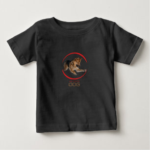 かわいい犬のTシャツ、赤ちゃん服 ベビーTシャツ