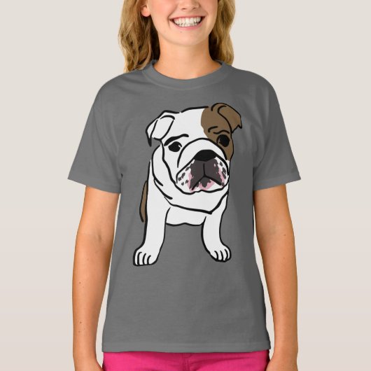 かわいい犬のTシャツ Tシャツ (正面)