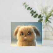 かわいい犬はがき ポストカード (スタンド正面)