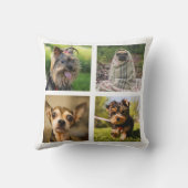 かわいい犬や写真のカスタム装飾用クッション クッション (裏面)