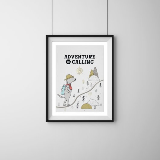 かわいい犬を呼ぶ冒険 ポスター