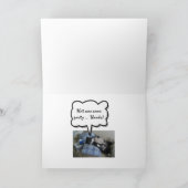 かわいい犬を持つパーティーをありがとう サンキューカード (内部)