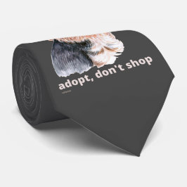 かわいい犬を買い物に行かないで。 ネクタイ